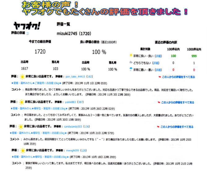 ヤフオク評価